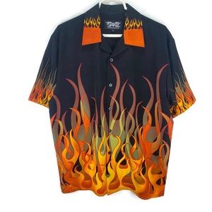 Dragonfly Flames Men’s Short Sleeve Large Shirt